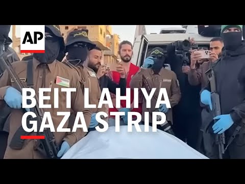 Hamas militants hand over body to Red Cross in Gaza as Israel prepares to receive remains