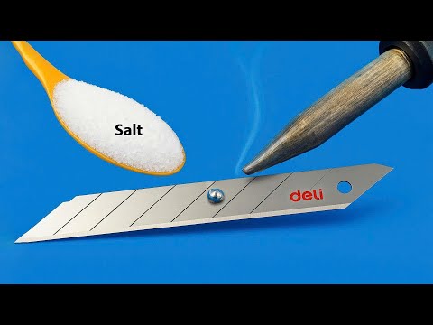 Why Didn't I Know This Sooner! Put Salt in Soldering Iron and Got Great Results! | Inventor Hacks