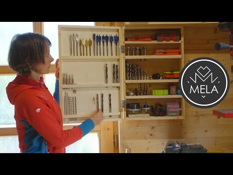 Drill Bit Acessory Cabinet | DIY | Pallet Wood