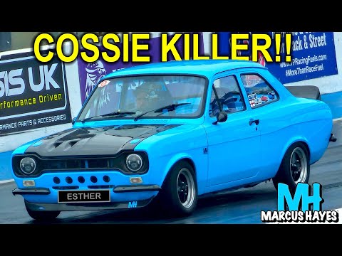 Gapping EVERYONE on the drag strip in my ST170 Mk1 Escort! 💪 *COSSIE KILLER* 😃