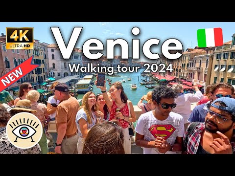 Venice, Italy Walking Tour - 4K 60fps - with Subtitles 2024 🍦