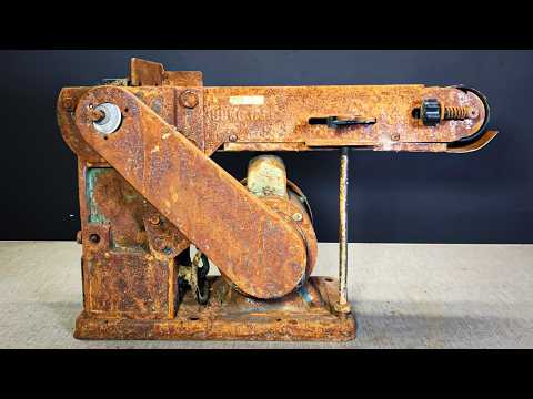 Rusty Vintage Belt Sander Machine - Restoration