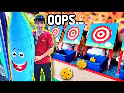 I Was NOT Supposed To WIN This Carnival Game