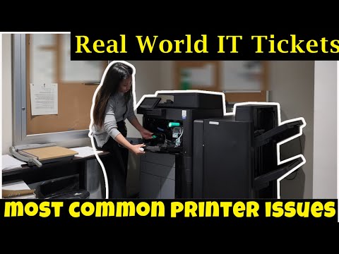 Troubleshooting the most common Printer issues | Real World IT Tickets (Ticket Thursday)