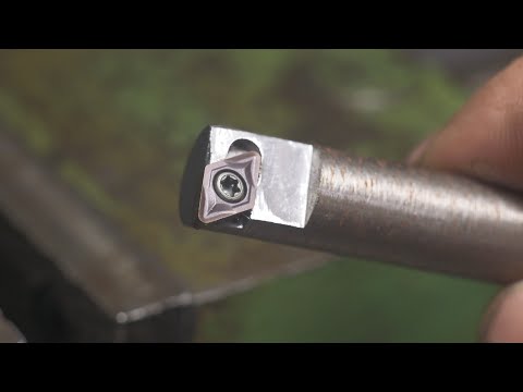 Making homemade toolholders for carbide inserts, restoring the HV-6 rotary table