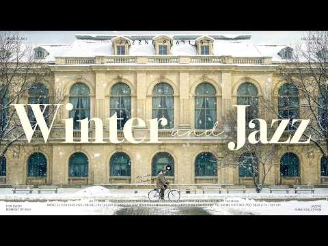 Playlist | Winter Jazz That Instantly Feels Like the Season 🚲🩵 | Soft & Warm | Relaxing Jazz Music