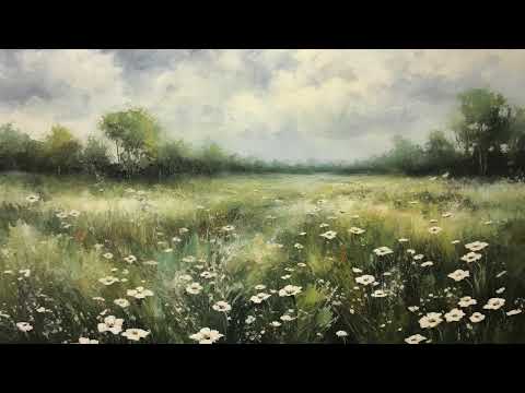 Spring Landscape Meadow Free Tv Art Wallpaper Screensaver Home Decor Oil Painting Digital Wall Green