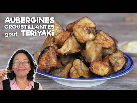 CRISPY AUBERGINES with TERIYAKI flavor 🍆✨ Meltingly tender inside and rich in umami