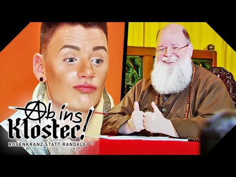 "Du brauchst ne Fettabsaugung!" Joshua hat keinen Respekt vorm Mönch! | Ab ins Kloster! | Kabel Eins