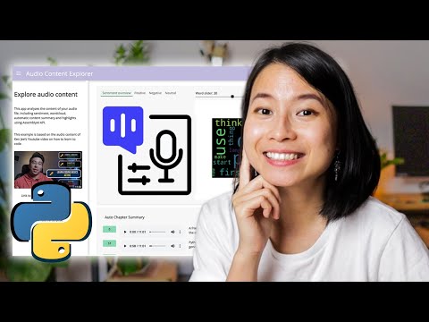 👩🏻‍💻 How to Create a Python Dashboard for Audio Data | AssemblyAI + Panel
