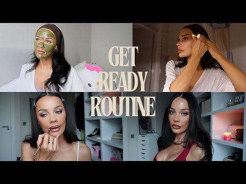 get ready with me! makeup, hair & skincare AD