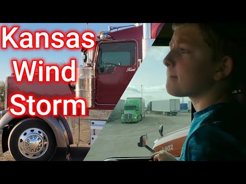 Kansas Wind Almost Rolls My Kenworth ~~ Scared And Frustrated
