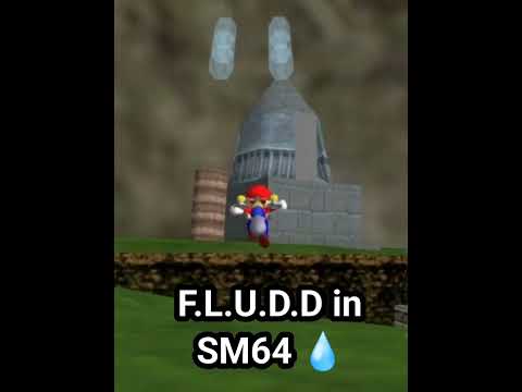 FLUDD works in Mario 64? #shorts