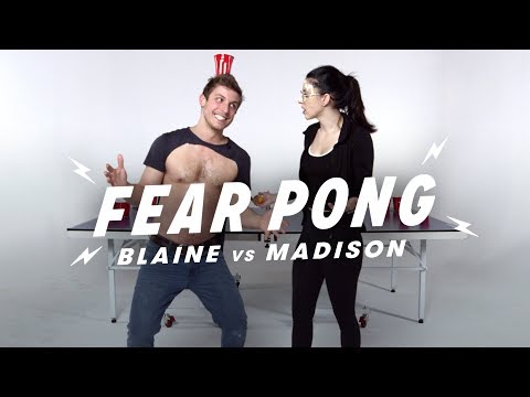 Siblings Play Fear Pong (Blaine vs. Madison) | Fear Pong | Cut