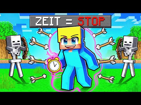 Minecraft aber ich kann die ZEIT STOPPEN!
