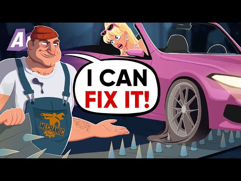 A creepy mechanic slashed the beauty’s tires