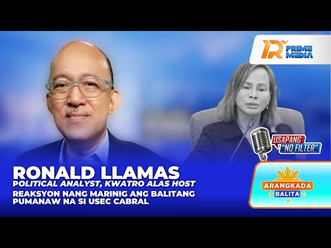 Reaksyon ni Roland Llamas nang Marinig ang Balitang Pumanaw na si Usec. Cabral | Arangkada Balita