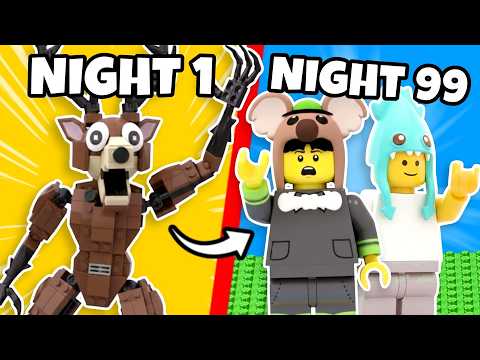 Building 99 NIGHTS IN THE FOREST in LEGO...