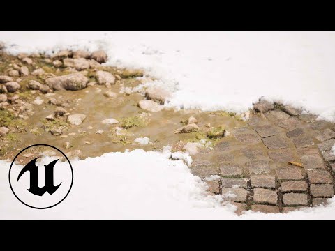 Vertex Painting Height Based Puddles + Nanite Tessellation | Unreal Engine