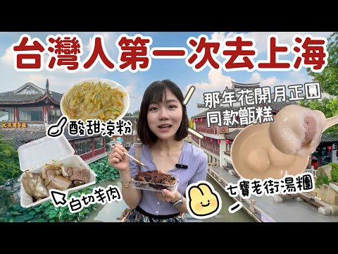 Taiwanese go to Shanghai｜Street food in Qibao Ancient Town｜Magic City !!!