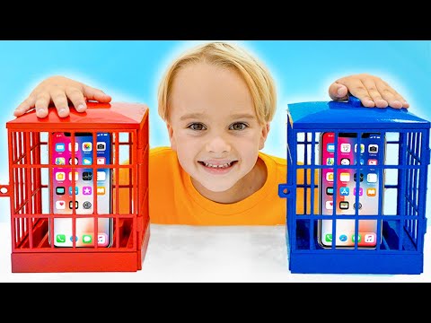 Les enfants apprennent de bonnes habitudes - Aventure en prison avec un téléphone portable