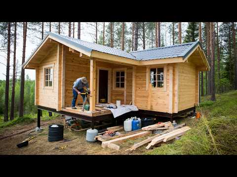 He Built This Stunning Off-Grid Cabin Alone — You Won’t Believe the Inside!