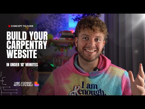 How to build your Carpentry website in under 10 minutes with #lovable
