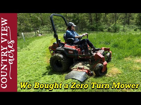 Testing out our New Zero Turn Lawn Mower in Tall Wet Grass | Toro Z-Master 4000 HD 60" Mower