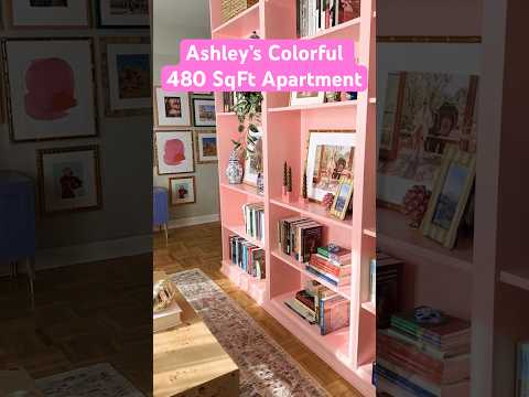 Ashley’s Colorful 480 SqFt Apartment #apartmenttherapy #hometour #interiordesign #diy