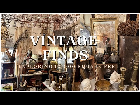 VINTAGE HOME DECOR SHOPPING (Part 2) | 10,000 SQ FT Antique Shop! | Tauna Megan