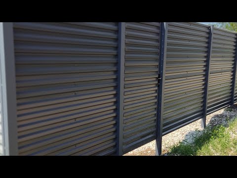 Забор из горизонтального профлиста в Самаре