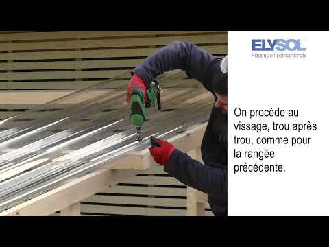 ELYSOL: indications de pose des plaques en polycarbonate compact Brianza Plastica