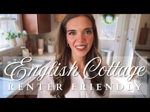 English Cottage Inspired Kitchen Tour | Renter-Friendly Decor, No Renovations