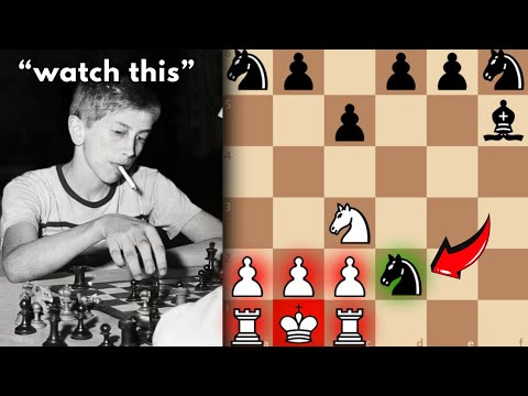 The MOST SHOCKING Game of The 20th Century! 13 yo Bobby Fisher WIPES The Floor with Byrne! (1956)