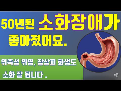 50년된 소화장애가 좋아졌어요.  위축성위염, 장상피화생도 소화가 잘 됩니다.