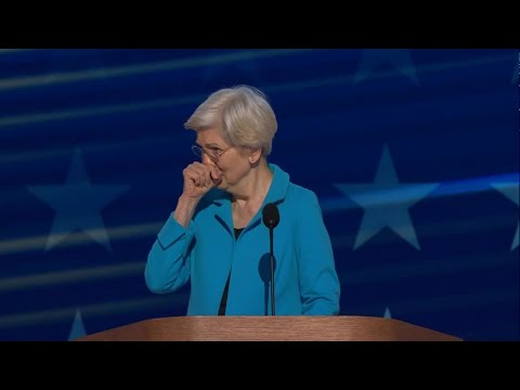 Elizabeth Warren gets emotional as DNC crowd cheers Mass. senator for over a minute