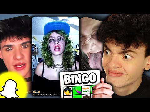 Snapchat Spotlight, but I'm doing a BINGO...💀😵‍💫