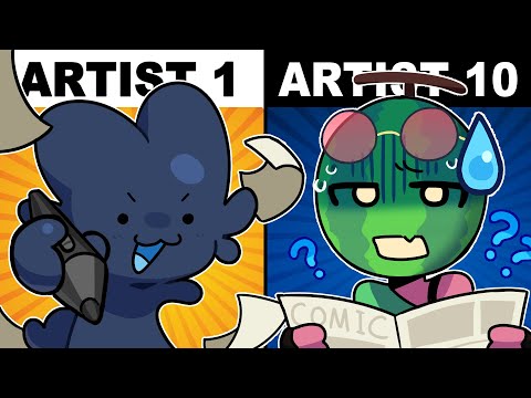 10 ARTISTS Make A COMIC Without COMMUNICATING!? | 3