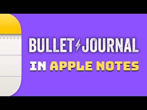 Digital Bullet Journal in Apple Notes | Tutorial