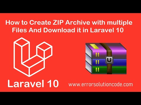 How to Create ZIP Archive with multiple Files and Download it in Laravel 10