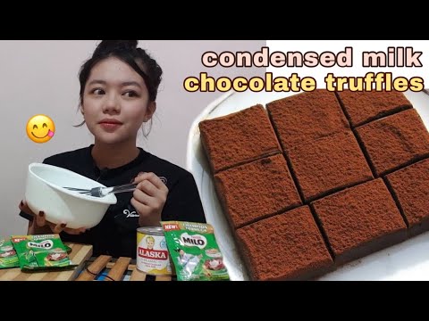 CONDENSED MILK CHOCOLATE TRUFFLES (2 INGREDIENTS ONLY) | Philippines
