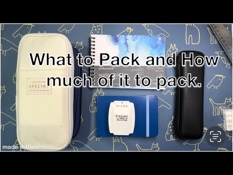 Packing Art Supplies for Travel - PART I  ✈️ #travel  #travelartsupplies #packingforvacation