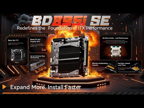 MINISFORUM BD895i SE Motherboard Review and Build!  Game-Changer for Mini Builds!  #minisforum