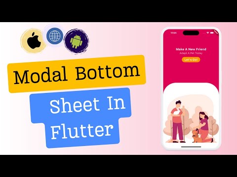 Flutter Bottom Sheet - Draggable, Full Screen, Scrollable and Custom Height