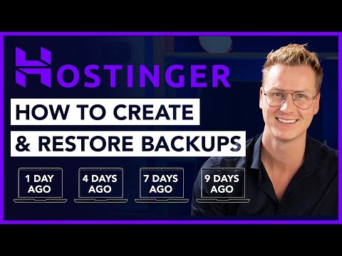 How To Create And Restore Backups Using Hostinger
