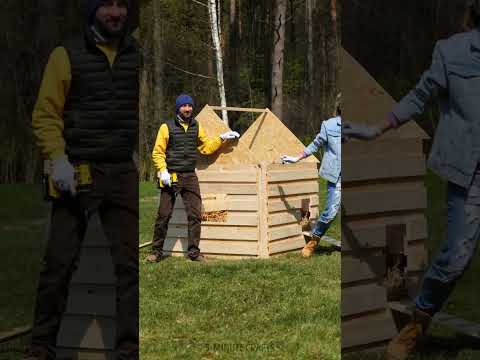 They Built THIS from Pallets?! 🔥 Pallet Transformation Magic ✨ #woodenhouse #backyard #house