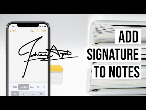 How to Add Signature in iPhone Notes