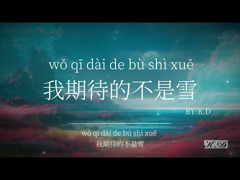 我期待的不是雪 字字句句 你走🎵2024經典流行歌曲合集Cover By K.D【動態歌詞/Pinyin Lyrics】♫超好聽的流行歌曲