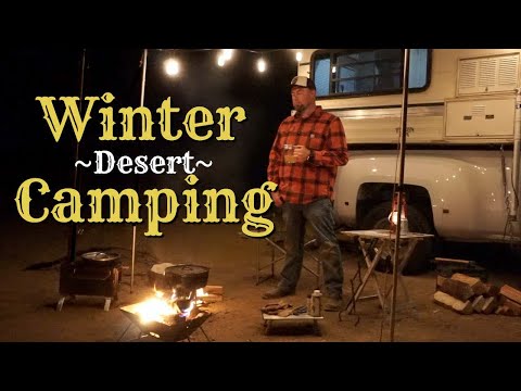 3 Days Of Solitude OFF-GRID Winter Desert Camping - Overnight Pickup Truck Camper Camping Real Life