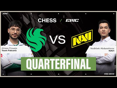 Alireza Firouzja vs Nodirbek Abdusattorov | Chess at EWC 25 - Day 3 - Quarterfinals